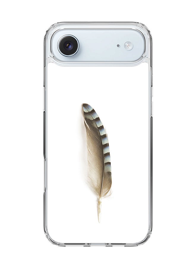 Stylizedd Classic Clear MagSafe Case for iPhone 17 Air , Hybrid Soft Case Flexible Edges Anti Drop TPU PC Gel Thin Transparent Cover [ Designed for iPhone 17 Air ] - Lonely Feather