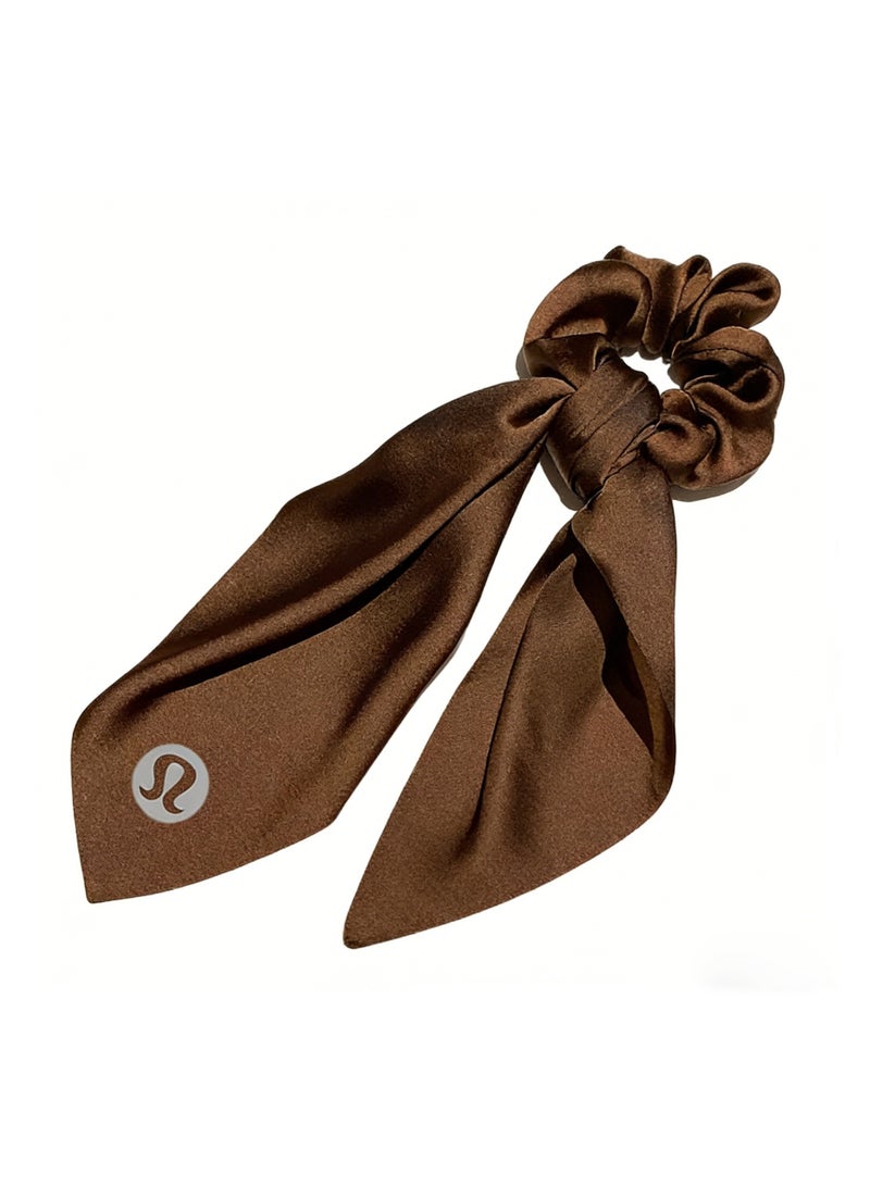 لولوليمون Lululemon Brown Hairbands - Luxury Silk Headbands, Simple and Versatile Sports Headbands, Suitable for Styling and Hair Care - Image 4