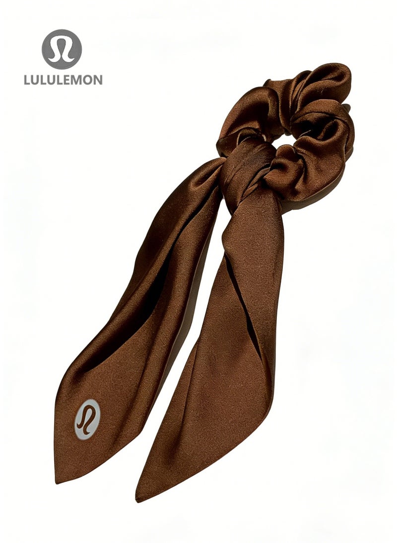 لولوليمون Lululemon Brown Hairbands - Luxury Silk Headbands, Simple and Versatile Sports Headbands, Suitable for Styling and Hair Care - Image 3