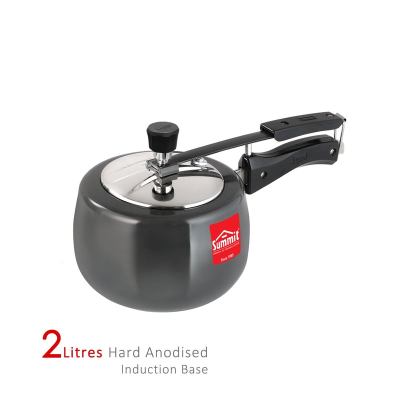 Summit Innerlid 2L Contura Induction Base Hard Anodised Pressure Cooker - Image 2