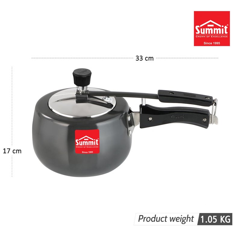 Summit Innerlid 2L Contura Induction Base Hard Anodised Pressure Cooker - Image 3