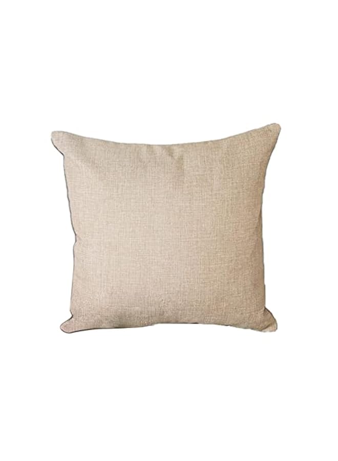 بنهيليغنز وسادة مزخرفة من الكتان بلون بيج فاتح مقاس 45 × 45 سم Am.Dc8025102570346 Pen