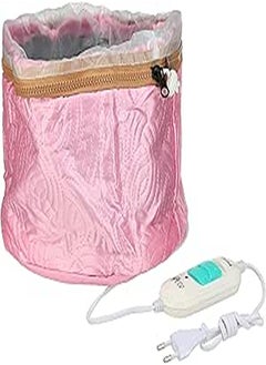 Generic Other Hair steamer cap beauty steamer nourishing hat hair thermal treatment cap with 3 mode temperature control, pink 