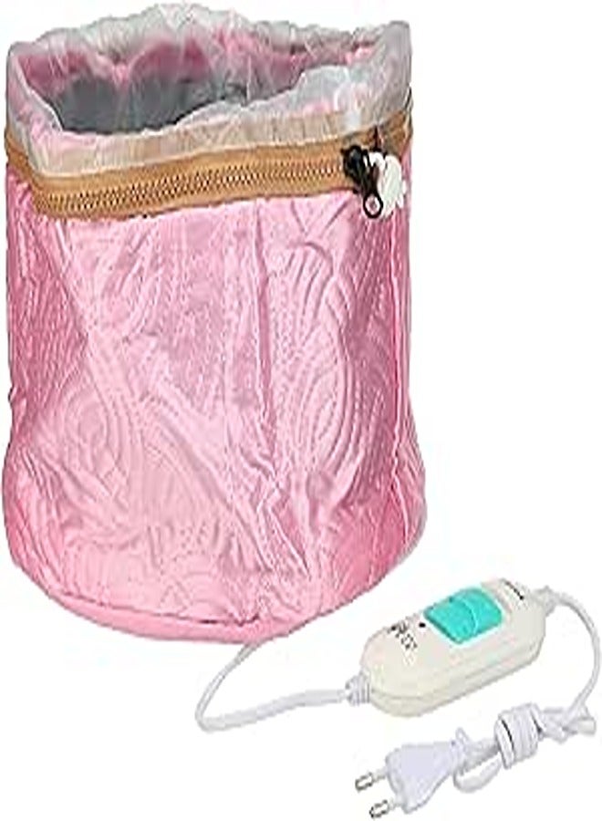 Other Hair steamer cap beauty steamer nourishing hat hair thermal treatment cap with 3 mode temperature control, pink