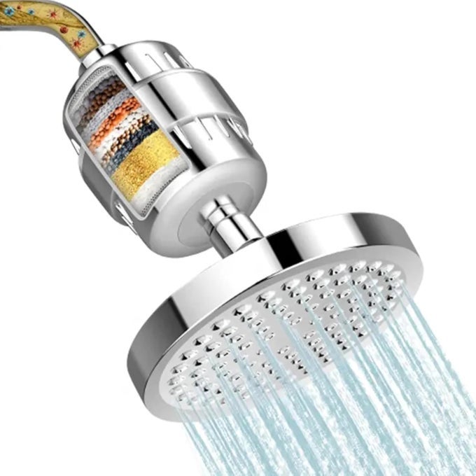 SHOWER FILTER FOR BATHROOM ADVANCED 20 STAGE WATER PURIFIER FOR HEALTHIER SKIN HAIR HARD WATER SOFTENER FOR TAP TAP WITH REPLACEABLE CARTRIDGE SHOWER FILTER