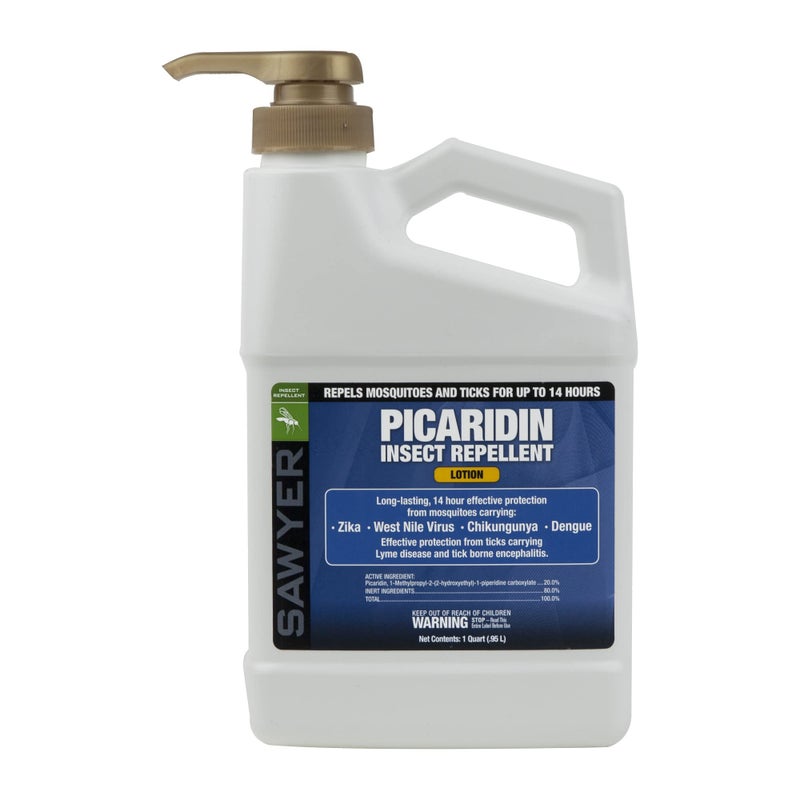 Sawyer Products SP565 Premium Insect Repellent with 20% Picaridin, 1-Quart Lotion Pump Dispenser,White - Image 1
