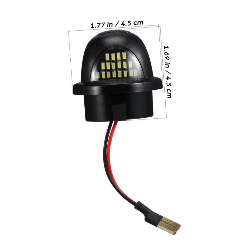 مصباح لوحة الأرقام LED قطعتان مع شريط لتحسين الرؤية الليلية، سلامة القيادة، سهولة التركيب، ومتانة. - Image 3