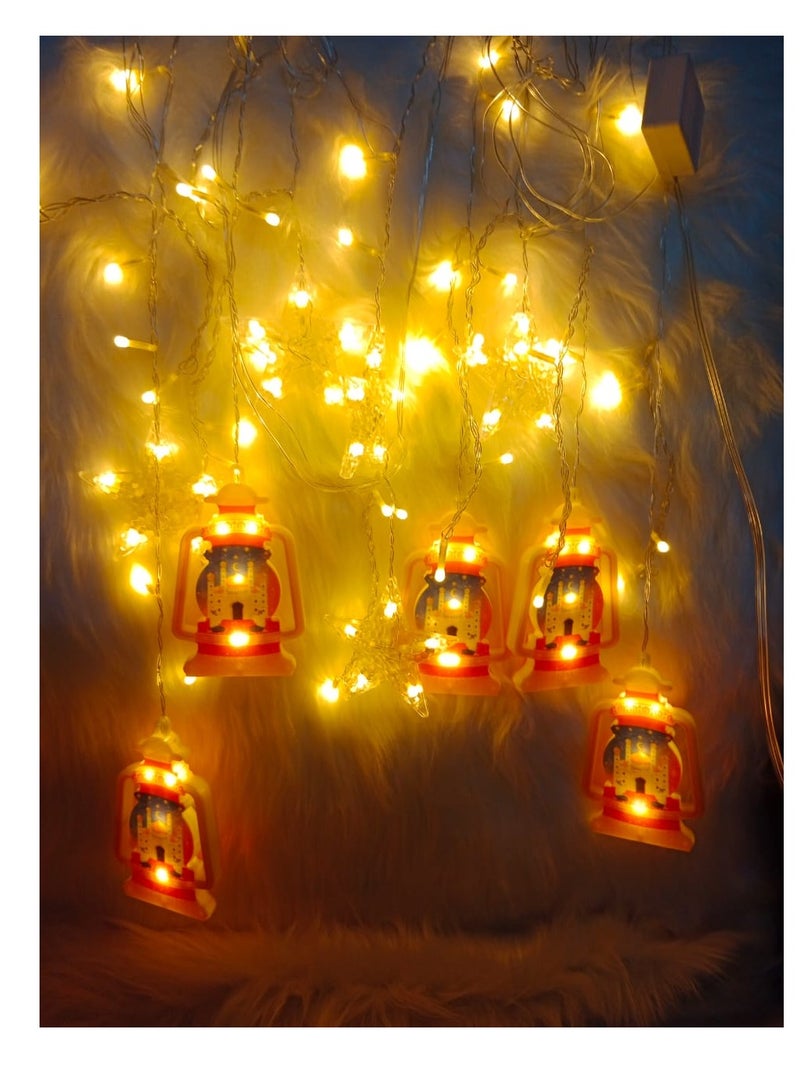 BAIG Ramadan LED Lantern Light Eid Mubarak Decoration for Home Islamic Muslim Festival Party Ramadan Kareem Decor EID Al Adha - Image 1