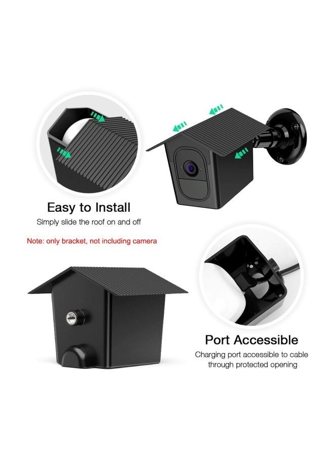 NIBEMINENT Protective Wall Mount Set For Surveillance Camera Black - Image 4