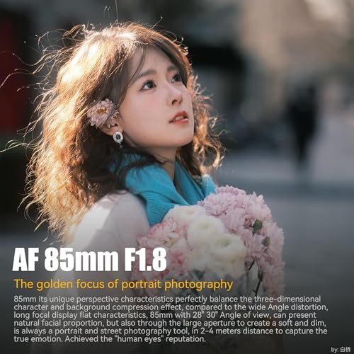 7artisans عدسة 7artisans 85mm f/1.8 للكاميرات ذات الإطار الكامل مع التركيز التلقائي للصور الشخصية | متوافقة مع كاميرات باناسونيك LUMIX S وسلسلة Sigma L (أسود) - Image 2