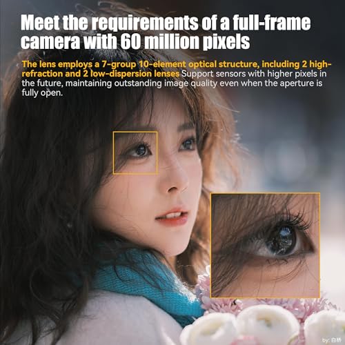7artisans عدسة 7artisans 85mm f/1.8 للكاميرات ذات الإطار الكامل مع التركيز التلقائي للصور الشخصية | متوافقة مع كاميرات باناسونيك LUMIX S وسلسلة Sigma L (أسود) - Image 5