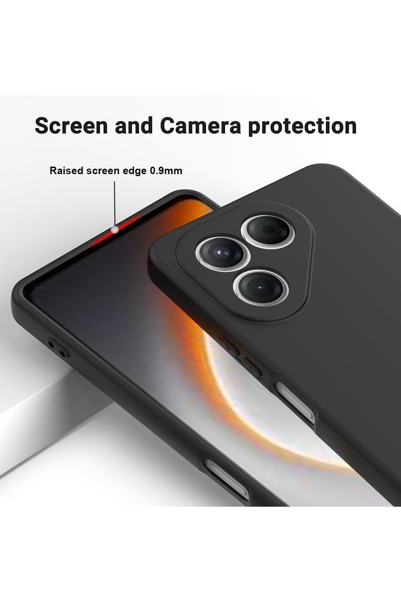 Silicone case compatible with Tecno Pova 7 4G, liquid silicone TPU soft case with lanyard strap, shockproof and drop-proof protective case - Image 3