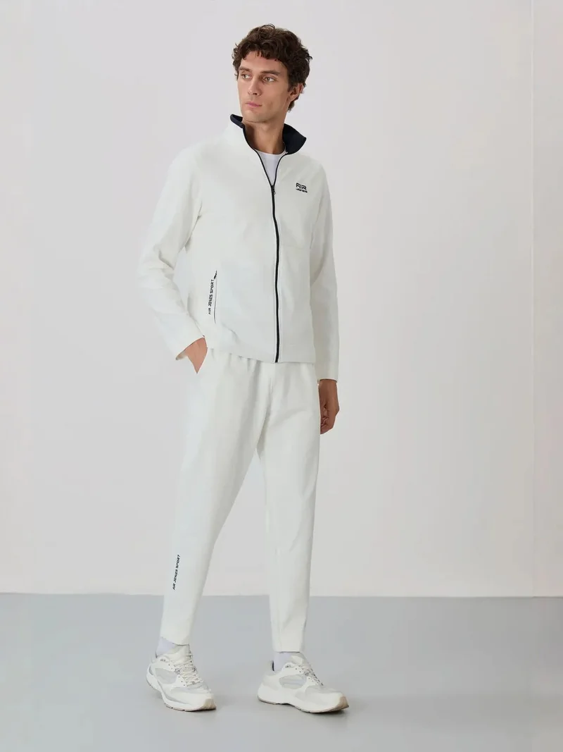 TOMMYLIFE TOMMY Men's Zip-collar Sweatshirt And Pants Set