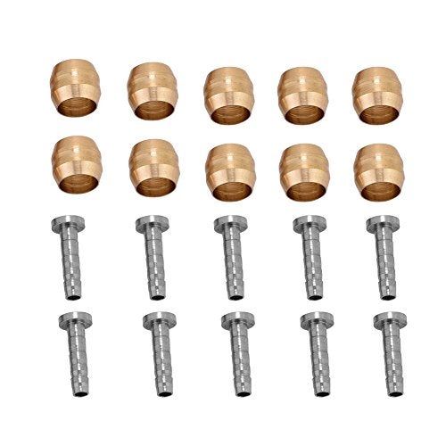 Dilwe Hose Olive Insert, 10 Set Brake Hose Olive & Insert Connector Set for -BH90/BH59 Hydraulic Disc Brake Hose(BH90) - Image 1