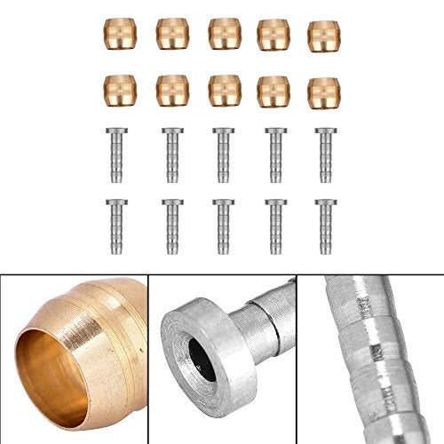 Dilwe Hose Olive Insert, 10 Set Brake Hose Olive & Insert Connector Set for -BH90/BH59 Hydraulic Disc Brake Hose(BH90) - Image 2