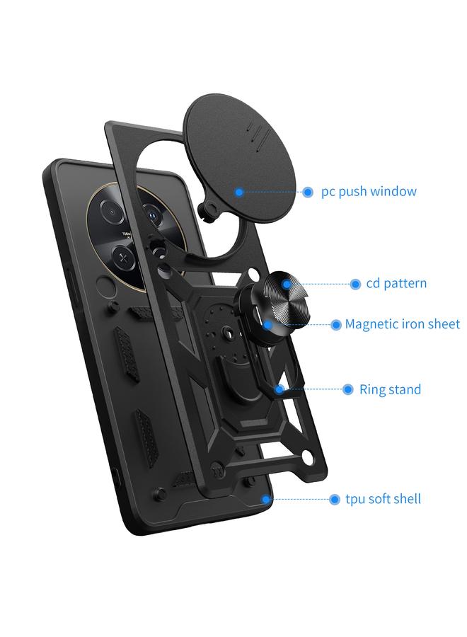 اس-توب جراب لهاتف Huawei nova 12i 4G Global بتصميم غطاء كاميرا منزلقة من مادة TPU+PC - Image 3