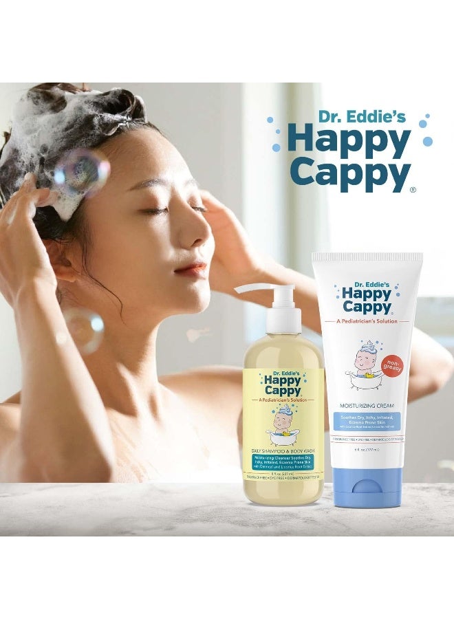 Happy Cappy Baby Shampoo and Body Wash and Moisturizing Cream Bundle - Image 4
