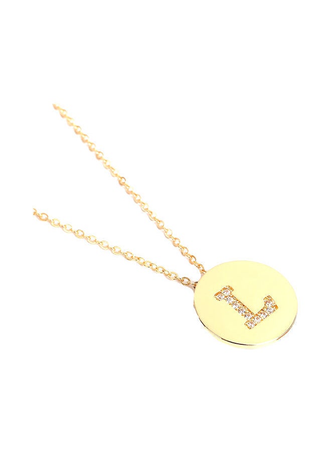 Y&D - Zircon Inlaid L Letter Design Necklace - Image 1