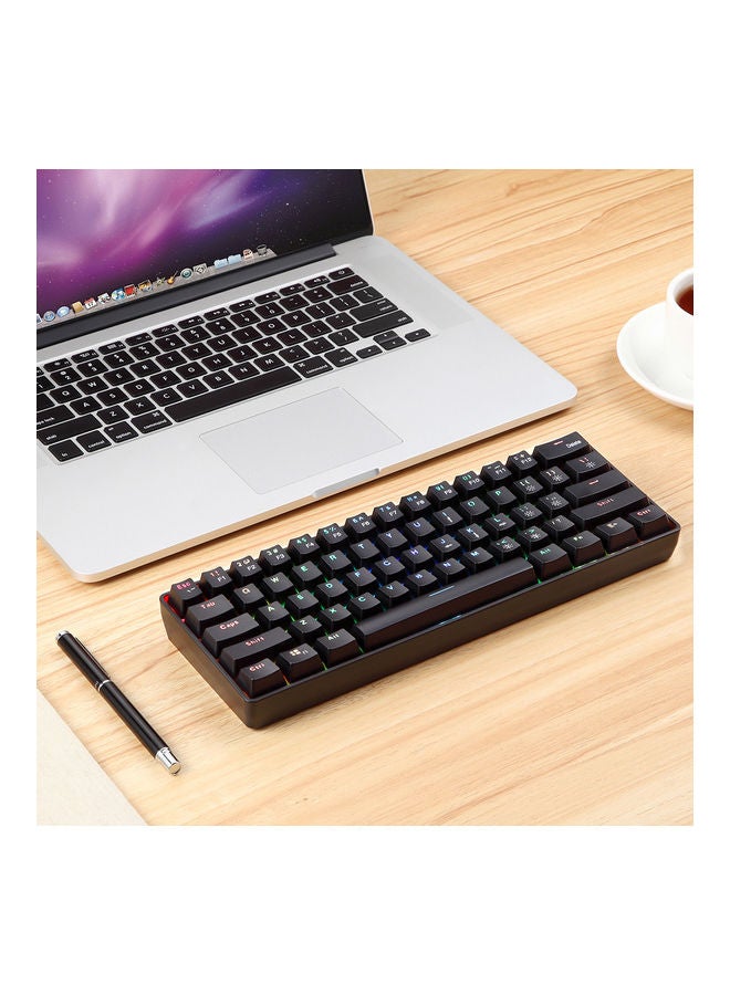 Loquat 61 Keys Usb Wired 2.4g Wireless Dual Mode Mechanical Keyboard With Rgb Effect Black - Image 2