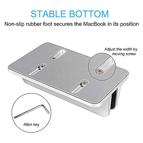 Gadget Wagon Laptop Dock Vertical Holder Stand for 10, 13, 13.3, 14, 15.6 inches Screens Aluminium - Image 3