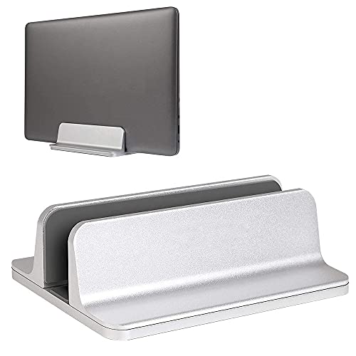 Gadget Wagon Laptop Dock Vertical Holder Stand for 10, 13, 13.3, 14, 15.6 inches Screens Aluminium - Image 1