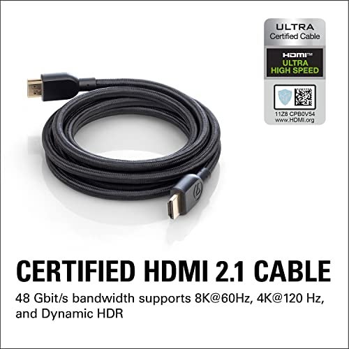 Elgato Ultra High Speed HDMI Cable – Certified HDMI 2.1, 48 Gbit/s, Supports 8K@60Hz, 4K@120Hz, Dynamic HDR, eARC, Dolby Atmos, Compatible with HD60 X, Sony PS4/PS5, Xbox Series X/S etc., 6.5ft - Image 2
