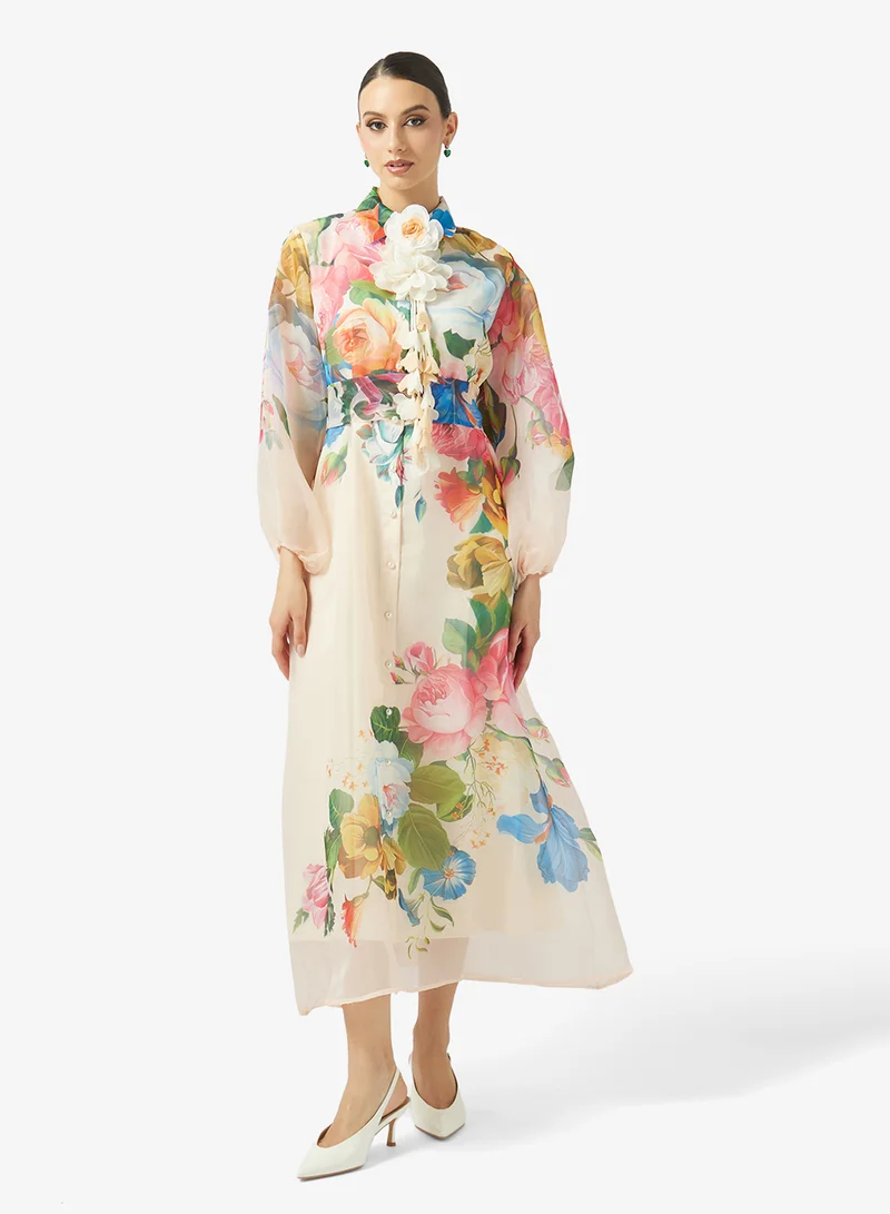 Khizana Floral Print Dress