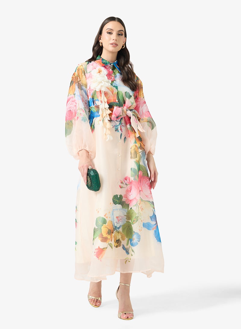 خزانة فستان بطبعة زهور - Image 4