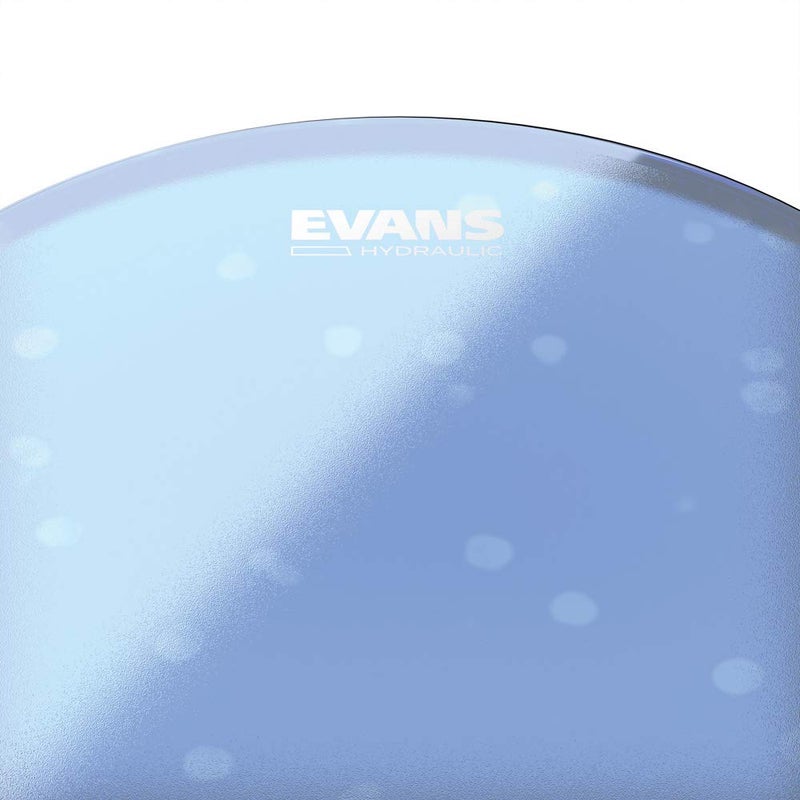 Evans Hydraulic Drum Heads - B14HB - Drum Head with Layer of Oil - Supresses Unwanted Overtones - Ideal for Rock, Metal, & Funk - Blue, 14 Inch - Image 2