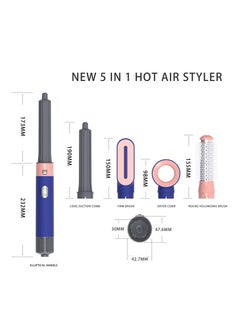General Five-in-one hair dryer, lazy shape, multi-functional, beautiful hot air comb, automatic curls Stick hair dryer  - Image 5