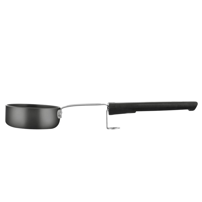 Siddhi Hard Anodized Flat Vagharia (Tadka Pan) with 100mm Diameter and with Bakelite Over Steel Handle - Image 1