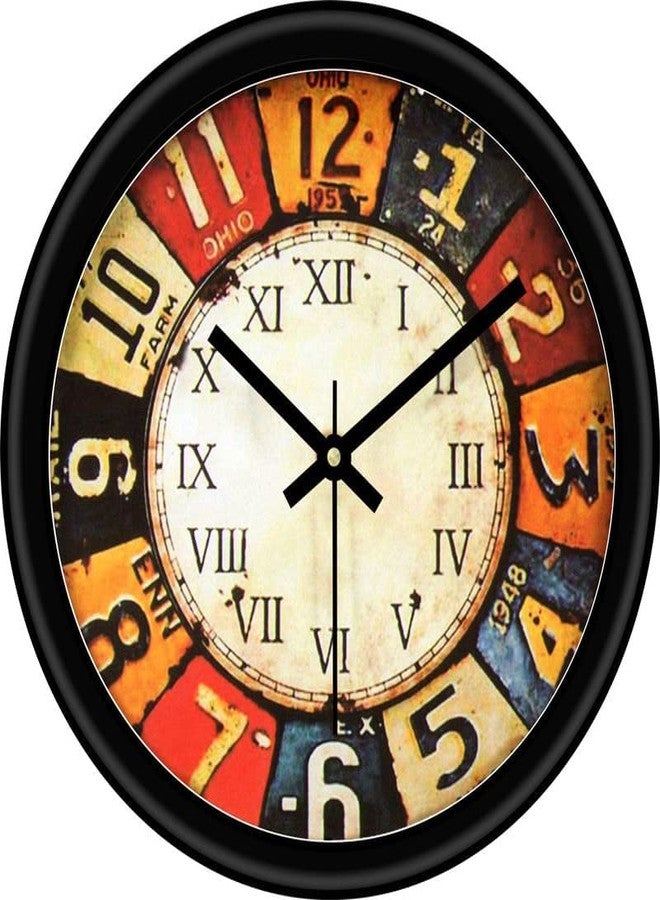 TRENDSTUBE Wall Clock for Home Bedroom Hall Living Room Office | Analog Round Clocks | Home Decorative Art Collection (Pack of 1_WC-25) - Image 1