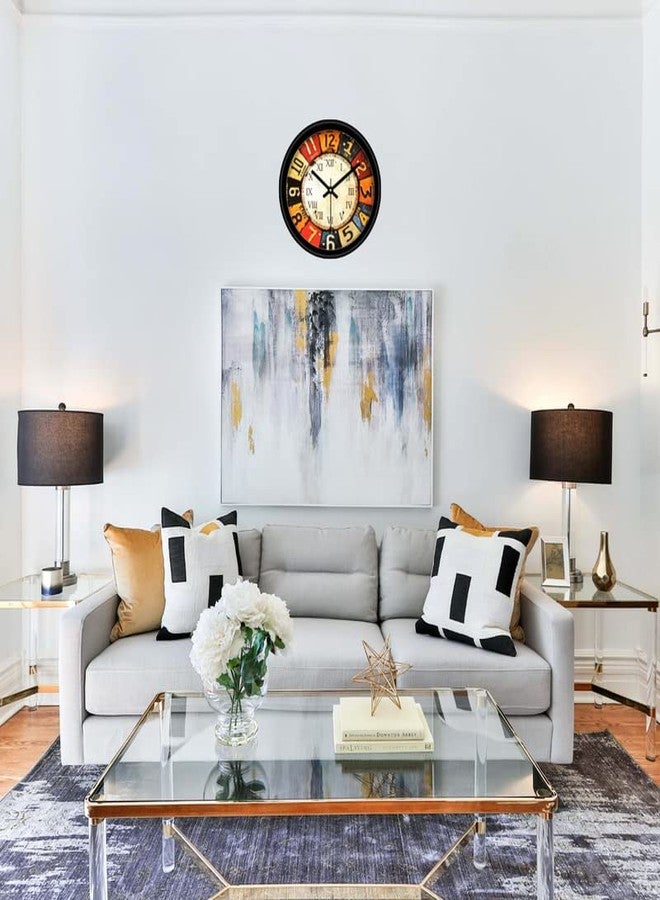 TRENDSTUBE Wall Clock for Home Bedroom Hall Living Room Office | Analog Round Clocks | Home Decorative Art Collection (Pack of 1_WC-25) - Image 4