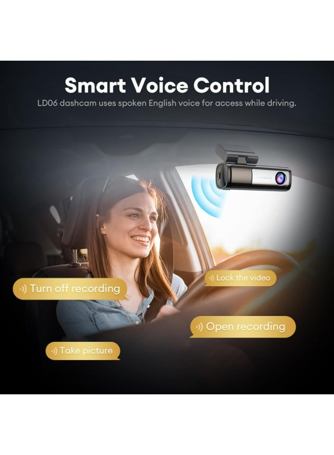 LINGDU LD06 5K/4K/2.5K Dash Cam 5GHz WiFi&GPS, Enhanced Super Night Vision with WDR and Starvis Sensor, Free 64GB SD Card, Voice Control, Parking Mode 24H, Support 256GB Max - Image 5