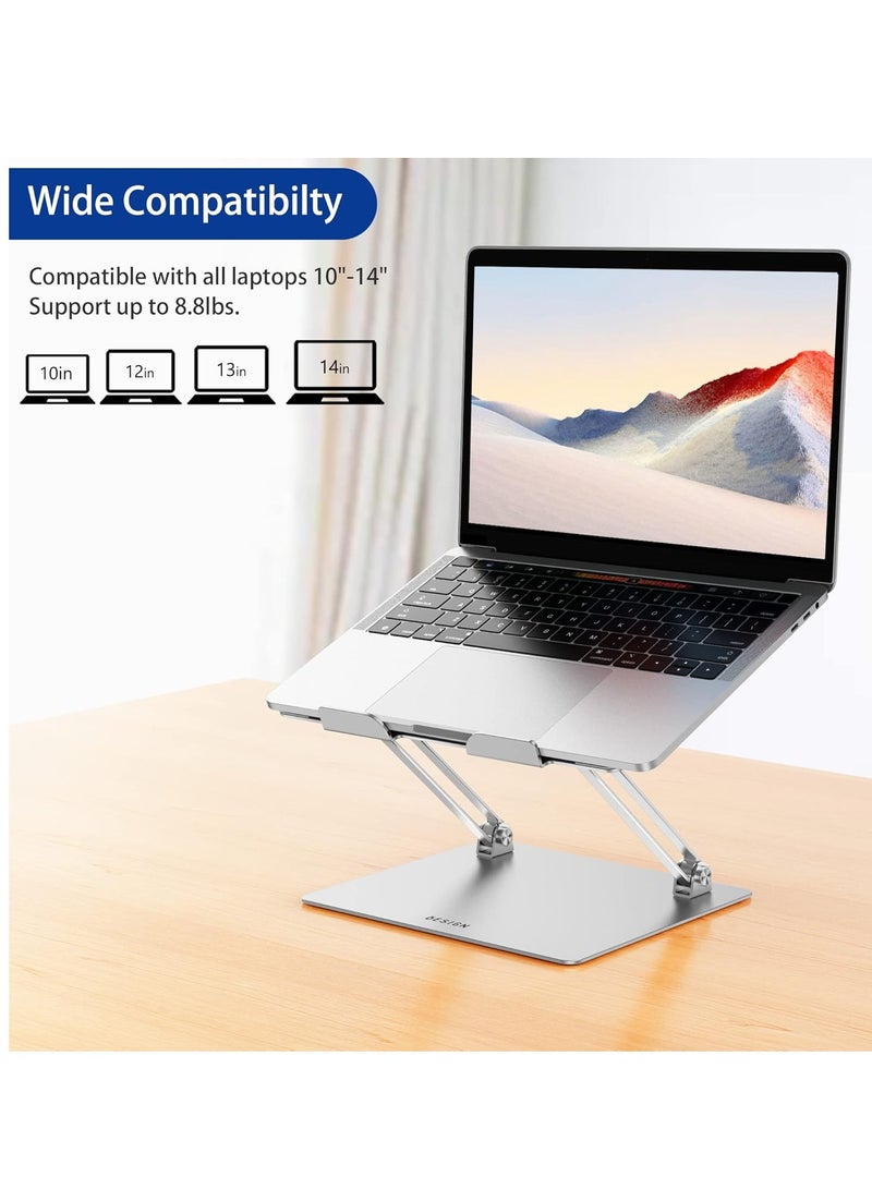 B-Zen LS10 Adjustable Ergonomic Aluminum Laptop Stand Notebook and Computer Lifter Compatible with Air, Pro, Dell Watch and Lenovo Laptops Size 25 36cm Aluminum Basen - Image 4
