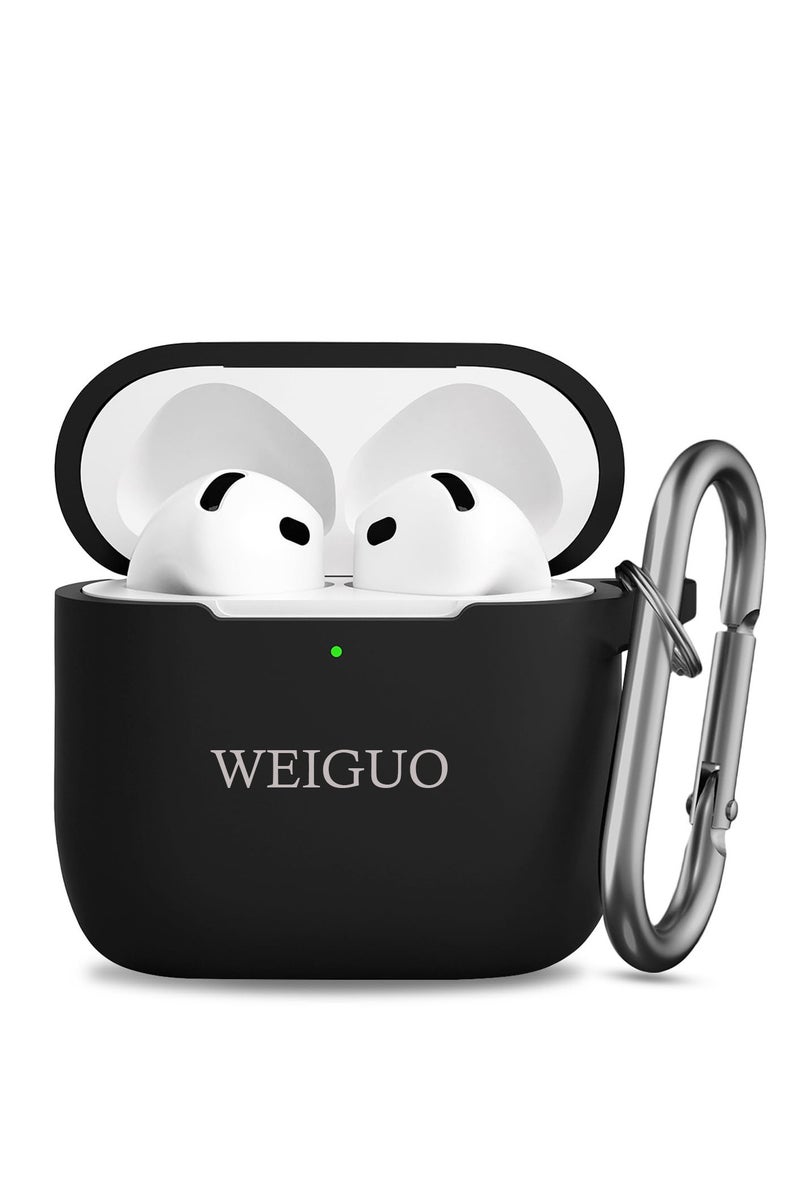 متوافق مع حافظة Airpods 4 باللون الأسود