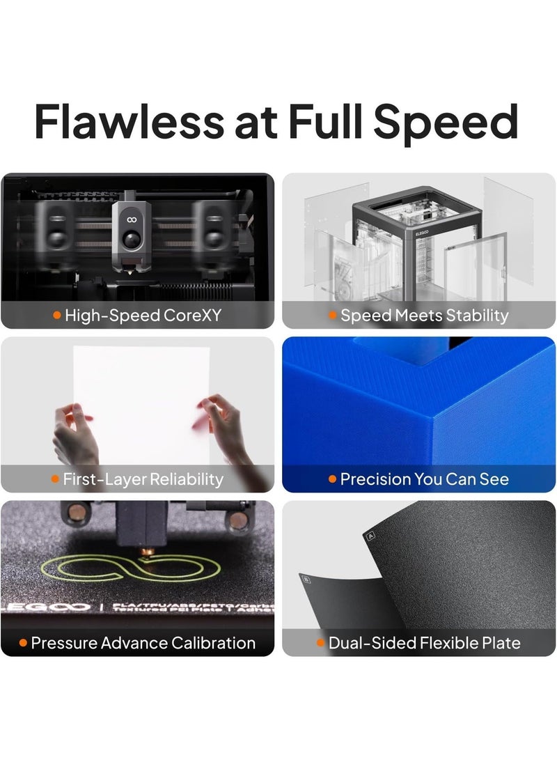 Elegoo Centauri Carbon 2 - Multicolor, Core XY, High Speed 3D FDM Printer - Image 5