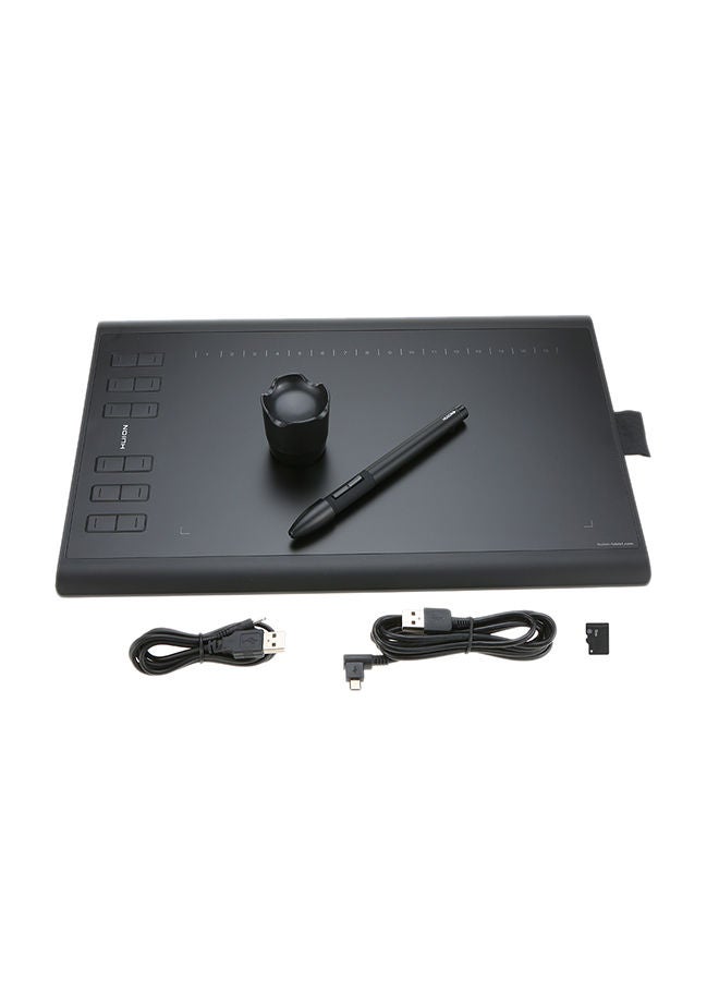 HUION New 1060 Plus Drawing Tablet Black - Image 1