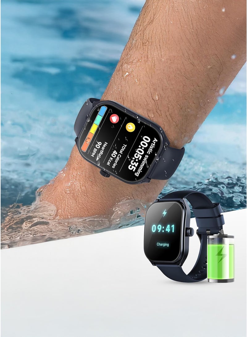 AOLON 2024 GTS Smartwatch Bluetooth Talk 100 Sport Modes Blue - Image 2