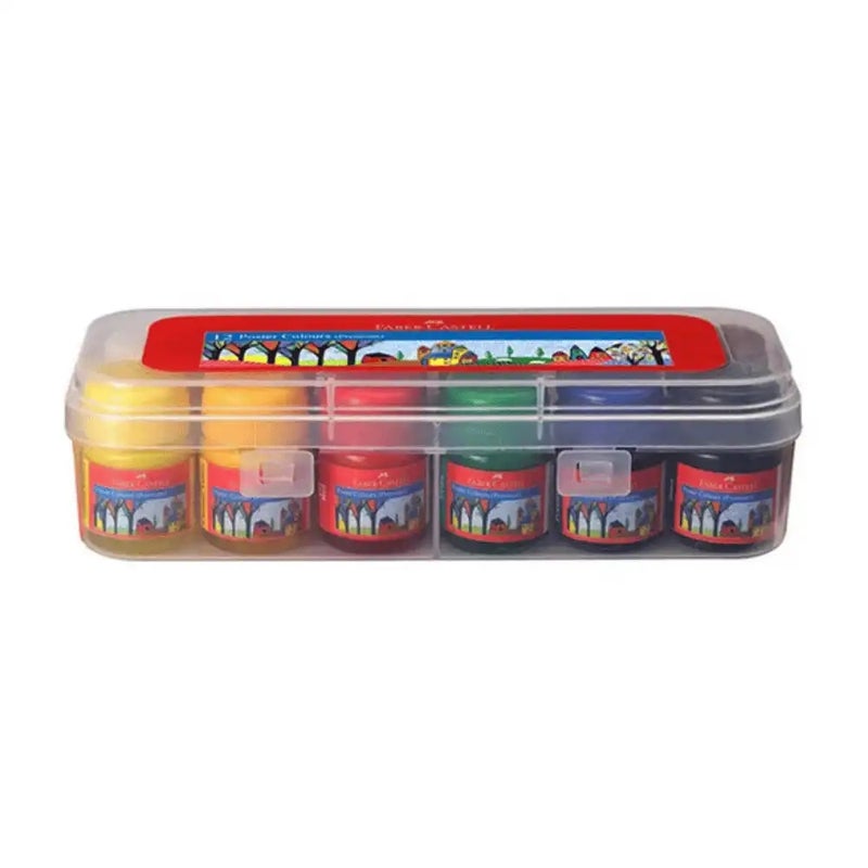 Faber Castell Premium Poster Colors In Plastic Box- 12pcs