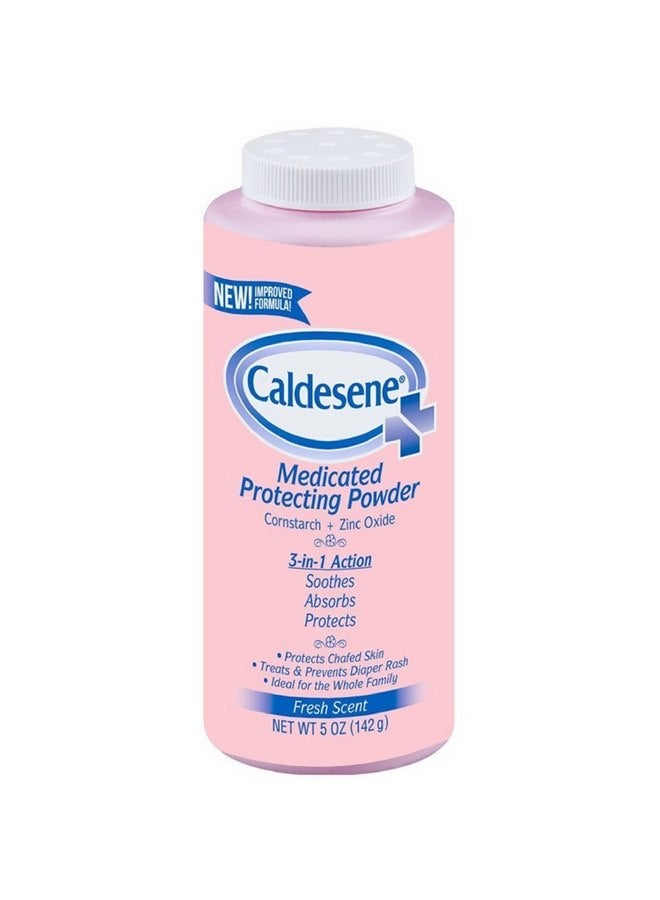 Caldesene Medicated Protecting Powder with Zinc Oxide & Cornstarch, 5 oz (Pack of 11)