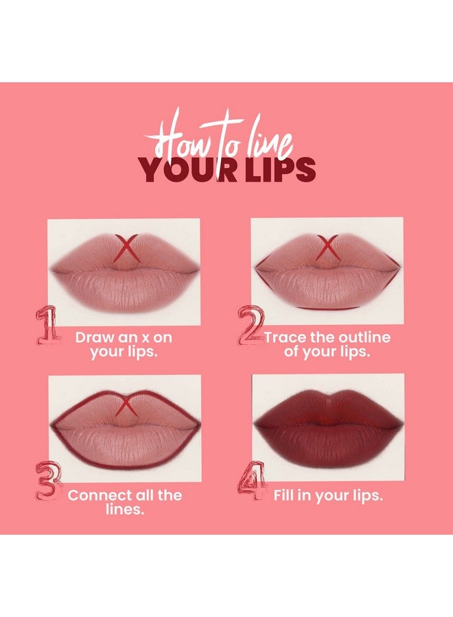 MARS Matte Lip Liner | One Swipe Smooth Application | Long Lasting Lip Pencil (1.4gm) (01-LUSTY PINK) - Image 5