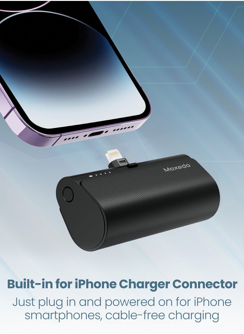 Moxedo - Moxedo 3 in 1 5000 mAh Lightning Connector Power Bank 20W PD with Charging Docking Station Portable Charger Compatible for iPhone 14/14 Pro Max/13/12/11/X/8/7/6 Plus - Image 1