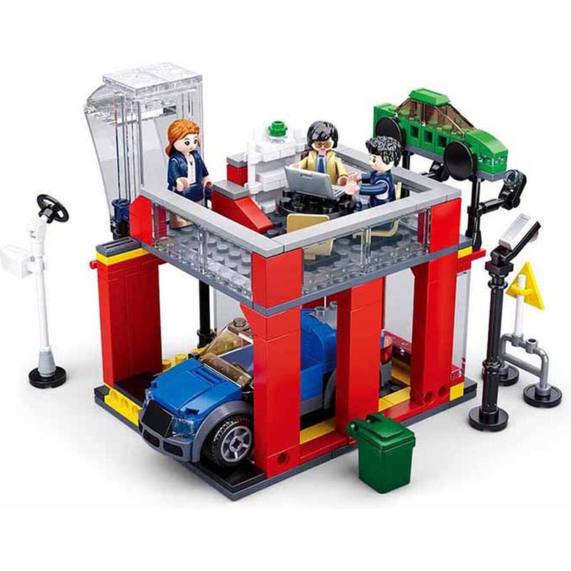 سلوبان مكعبات متجر خدمات مبيعات السيارات 302 قطعة - M38-B0759A - Image 2