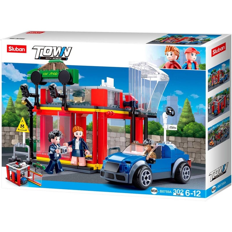 سلوبان مكعبات متجر خدمات مبيعات السيارات 302 قطعة - M38-B0759A - Image 1