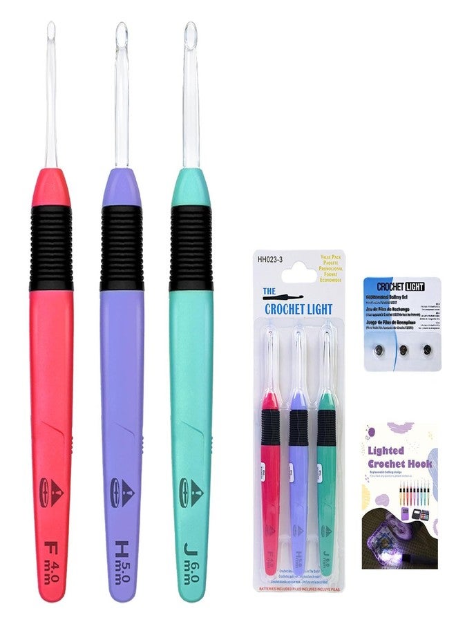 Lewhoo LED Lighted Crochet Hooks Counting 4.0-6.0mm - Image 1