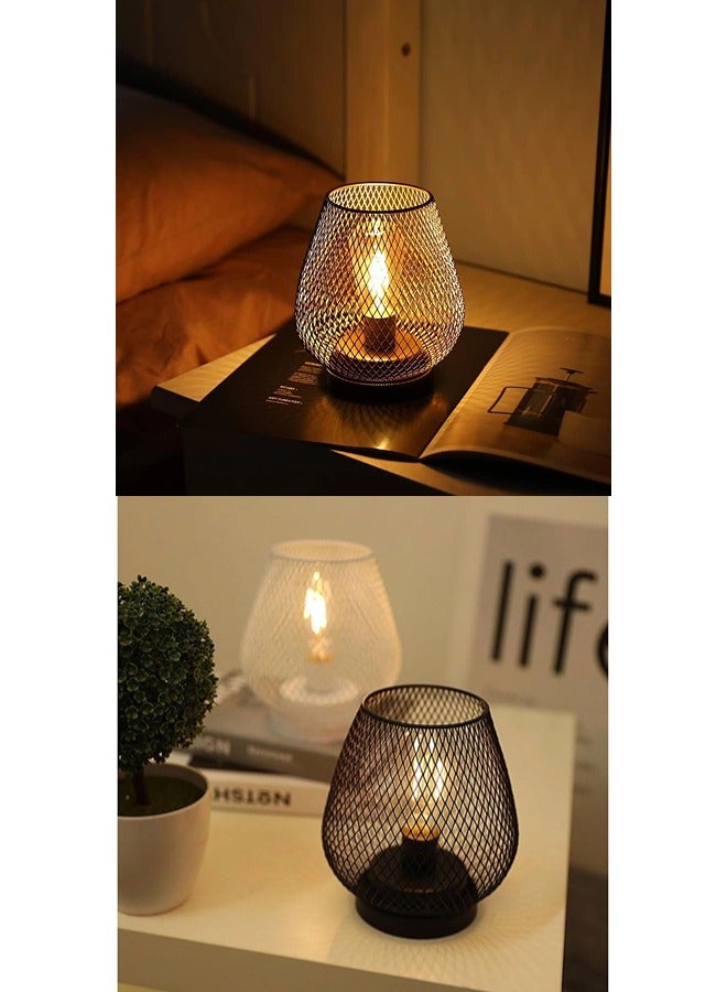 شيبشيب مصباح طاولة حديث من الحديد بتقنية LED 15.5 × 15.5 × 17 سم (لا يشمل بطاريات AAA) - Image 3