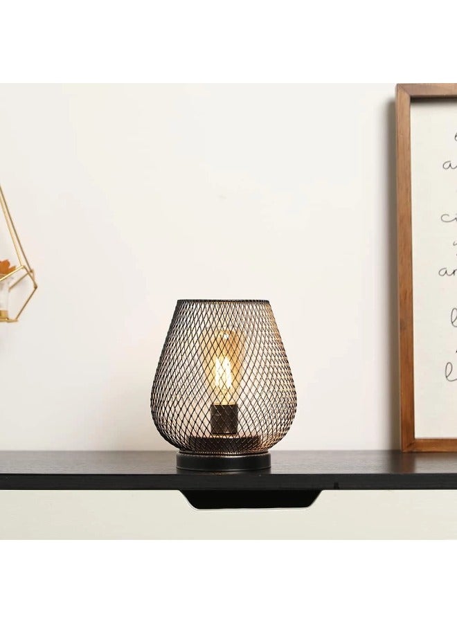 شيبشيب مصباح طاولة حديث من الحديد بتقنية LED 15.5 × 15.5 × 17 سم (لا يشمل بطاريات AAA) - Image 1