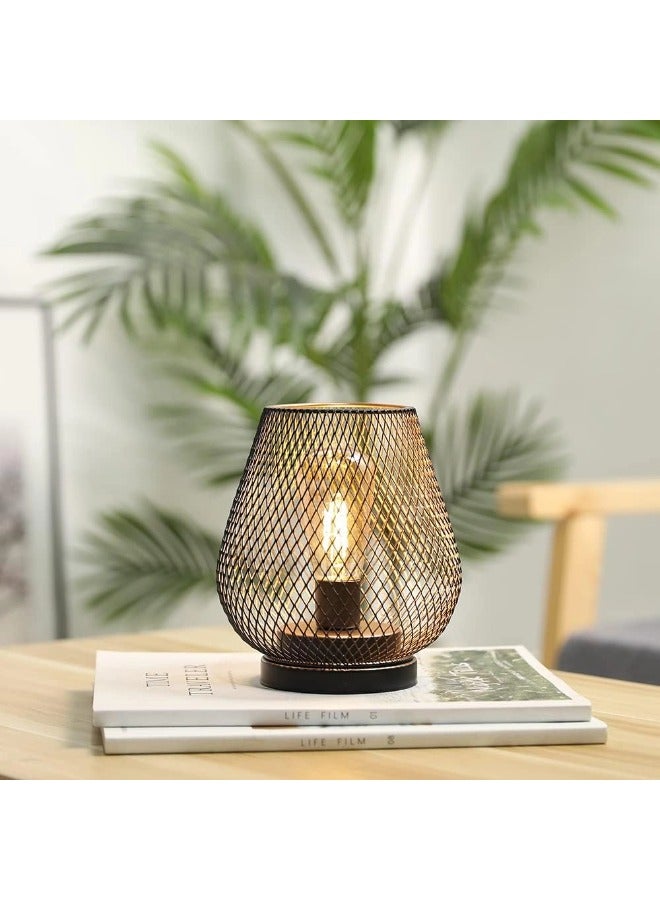 شيبشيب مصباح طاولة حديث من الحديد بتقنية LED 15.5 × 15.5 × 17 سم (لا يشمل بطاريات AAA) - Image 2