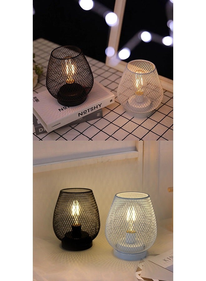 شيبشيب مصباح طاولة حديث من الحديد بتقنية LED 15.5 × 15.5 × 17 سم (لا يشمل بطاريات AAA) - Image 5